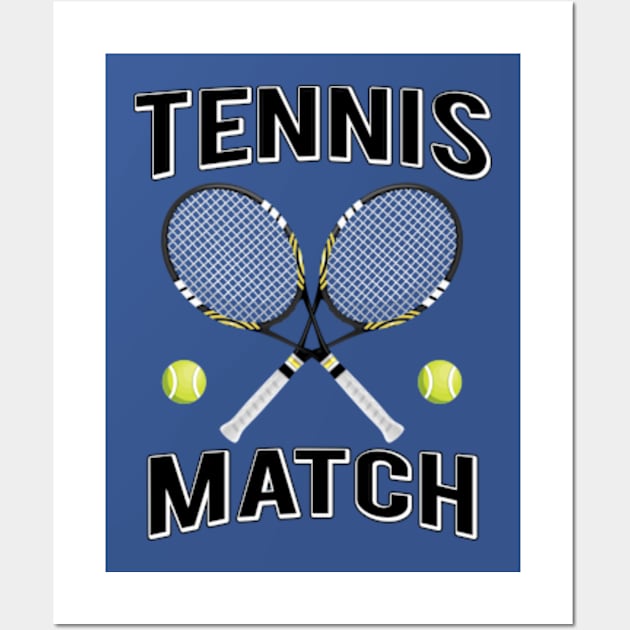 Tennis Match - Cool Tennis Design Wall Art by Hariolf´s Mega Store